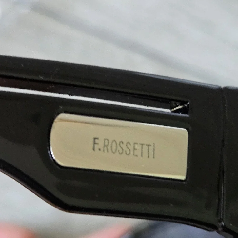 Fratelli Rossetti 4327 Sunglasses Black‎ Acetate Italy Vintage 90s Gradient Lens